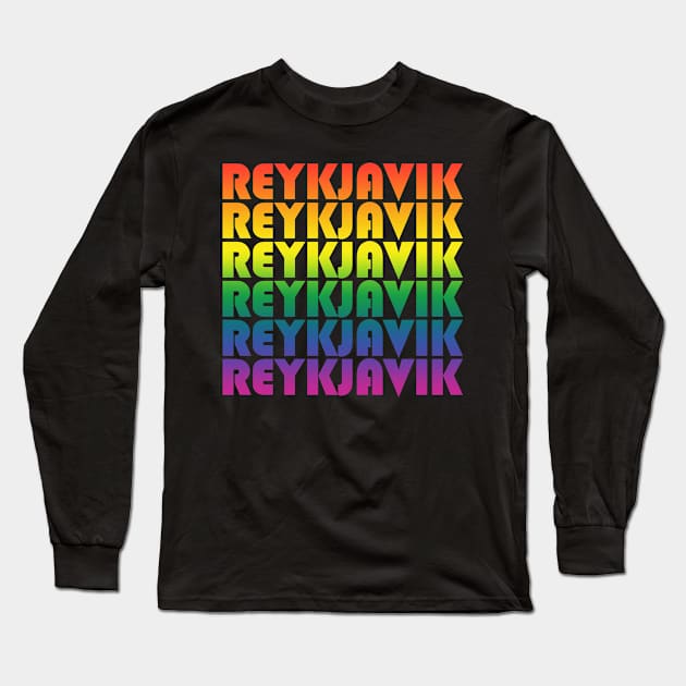 Reykjavik holiday. Lgbt friendly trip. Perfect present for mom mother dad father friend him or her Long Sleeve T-Shirt by SerenityByAlex